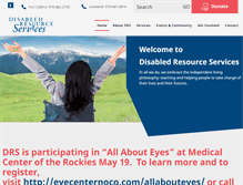 Tablet Screenshot of disabledresourceservices.org